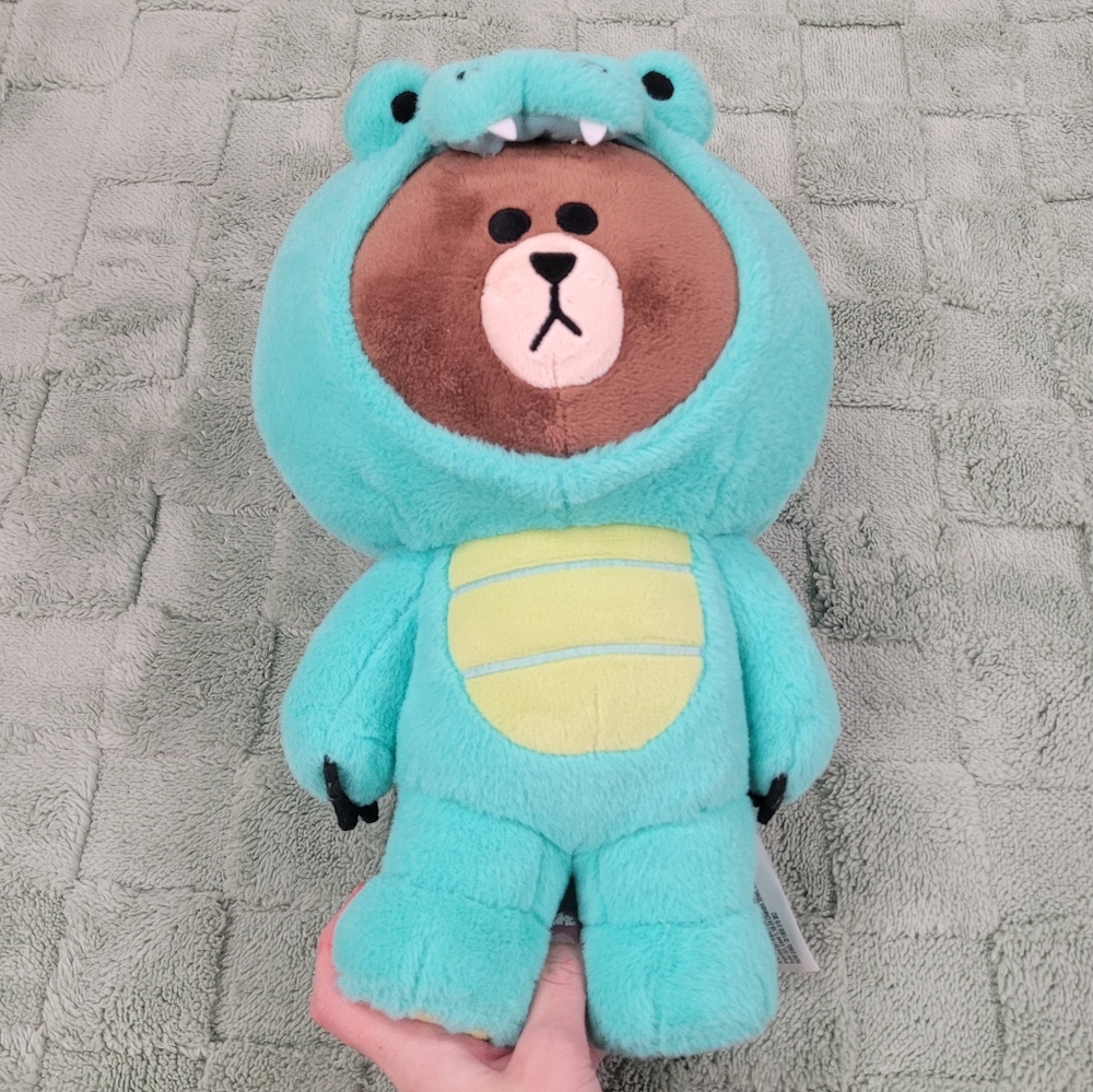 Gund Friends Dino Brown Bear - BTS Bear -12-Inch Plush